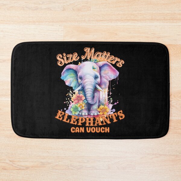 Item preview, Size Matters: Elephants Can Vouch. elephant portrait designed and sold by ElephantVibes.