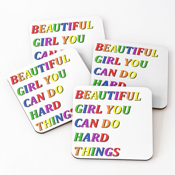 Item preview, Copy of Beautiful girl you can do hard things designed and sold by PawelNature.