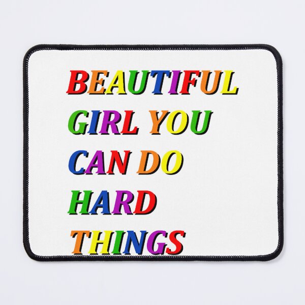 Item preview, Copy of Beautiful girl you can do hard things designed and sold by PawelNature.