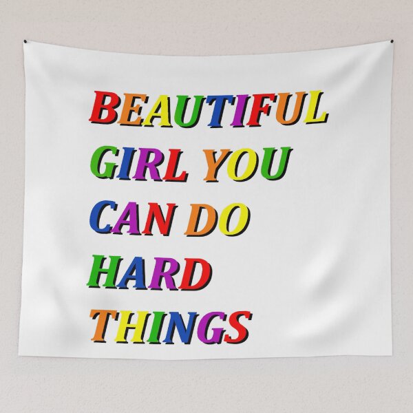 Item preview, Copy of Beautiful girl you can do hard things designed and sold by PawelNature.