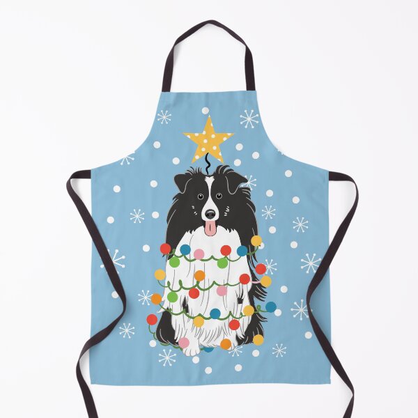 Item preview, Black White Sheltie Shetland Sheepdog Christmas Tree designed and sold by Lulupainting.