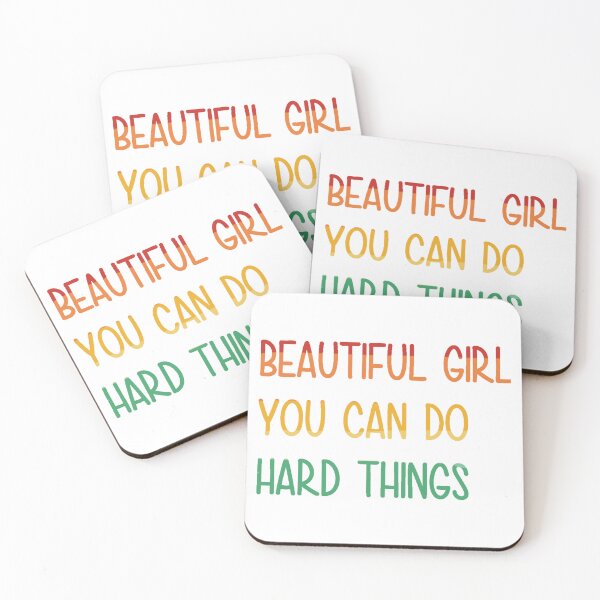 Item preview, Beautiful girl you can do hard things designed and sold by PawelNature.