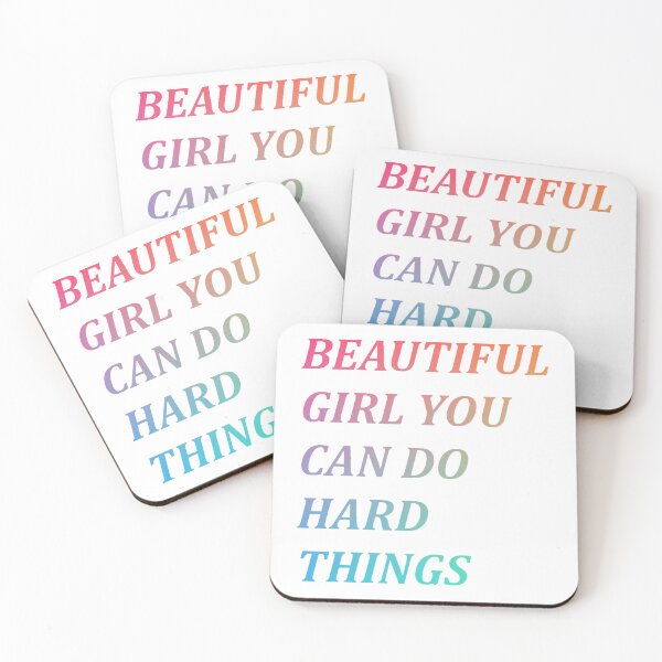 Item preview, Beautiful girl you can do hard things designed and sold by PawelNature.