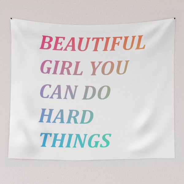 Item preview, Beautiful girl you can do hard things designed and sold by PawelNature.