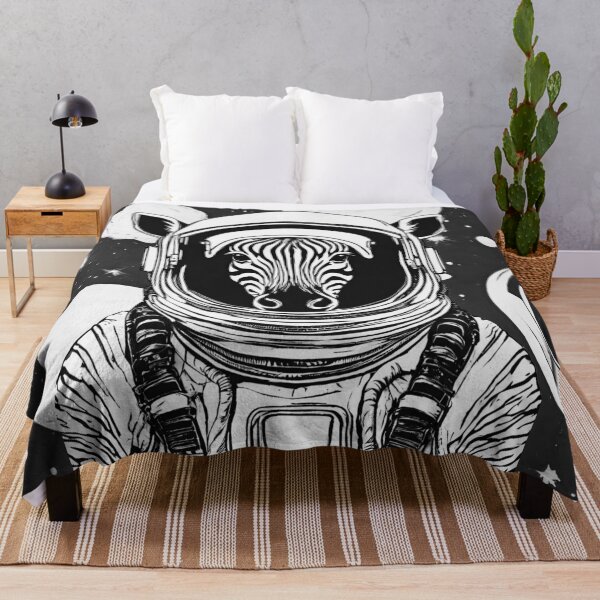 Item preview, Space Zebra (black and white) designed and sold by ZebraKnees.