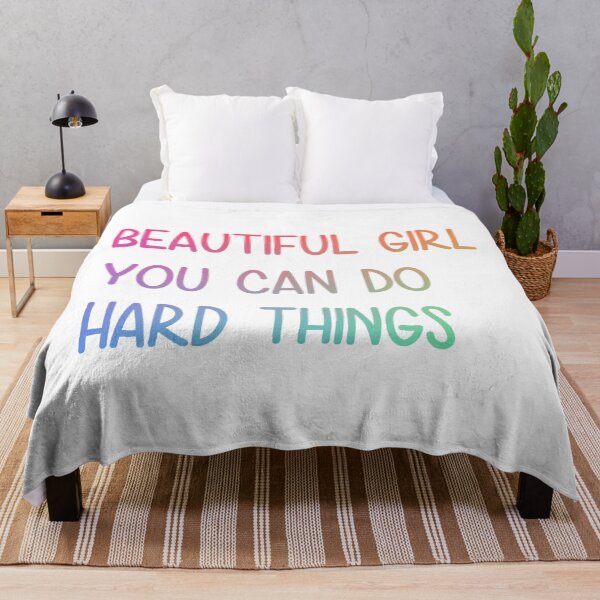 Item preview, Beautiful girl you can do hard things designed and sold by PawelNature.