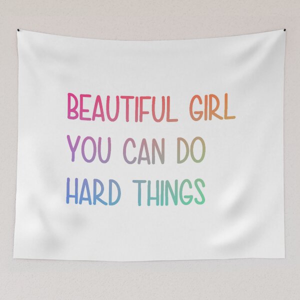 Item preview, Beautiful girl you can do hard things designed and sold by PawelNature.