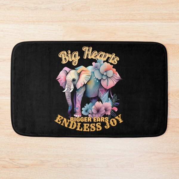 Item preview, Big Hearts, Bigger Ears, Endless Joy. elephant lover designed and sold by ElephantVibes.