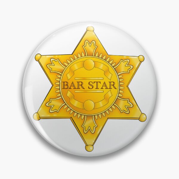 Item preview, Bar Star Barista/Bartender Badge  designed and sold by Darkskychick.
