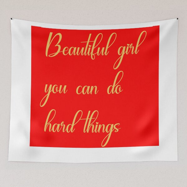 Item preview, Beautiful girl you can do hard things designed and sold by PawelNature.
