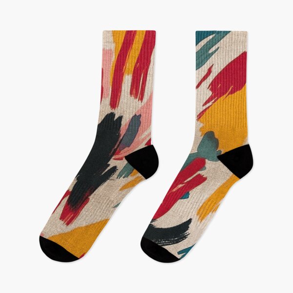 Item preview, Wild Night In The Art District-Wild Strokes Textile Patten by BCH designed and sold by BossyCatHome.