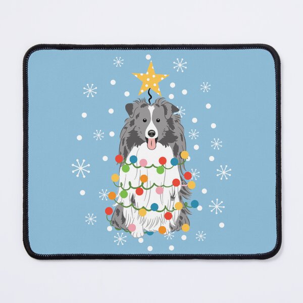 Item preview, Bi Blue Sheltie Shetland Sheepdog Christmas Tree  designed and sold by Lulupainting.