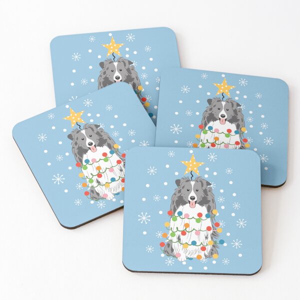 Item preview, Bi Blue Sheltie Shetland Sheepdog Christmas Tree  designed and sold by Lulupainting.