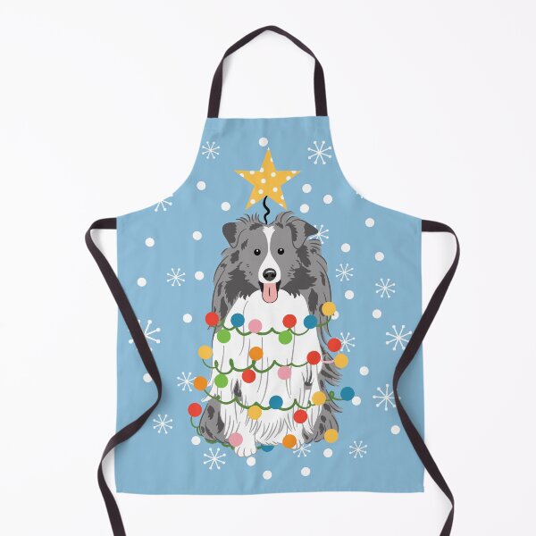 Item preview, Bi Blue Sheltie Shetland Sheepdog Christmas Tree designed and sold by Lulupainting.