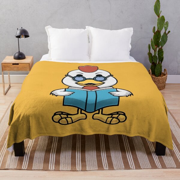 Item preview, Cute chicken reading book cartoon illustration designed and sold by cubbone.
