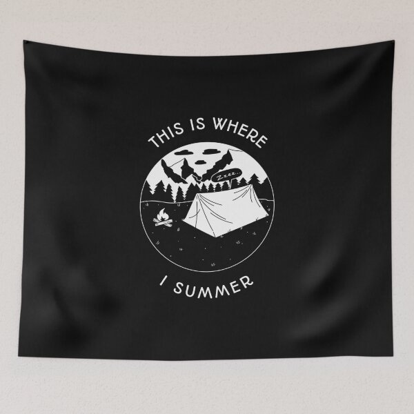 Item preview, This Is Where I Summer (black) designed and sold by MelissaNadia.