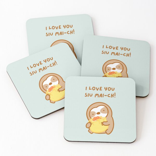 Item preview, I Love You So Much Dim Sum Siu Mai Sloth designed and sold by theslothinme.