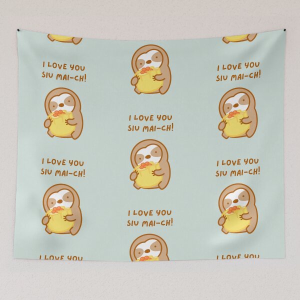 Item preview, I Love You So Much Dim Sum Siu Mai Sloth designed and sold by theslothinme.