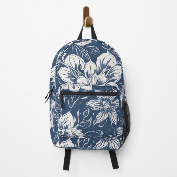 Item preview, watercolour blue flower pattern designed and sold by RidaSalArt.