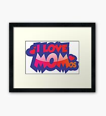 I Love MOMos Framed Print