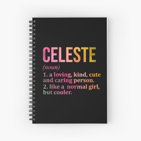 Celeste: Notebook A5, Personalized name Celeste