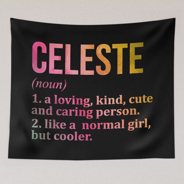 Item preview, Celeste Name Definition in Watercolor designed and sold by XCIV.