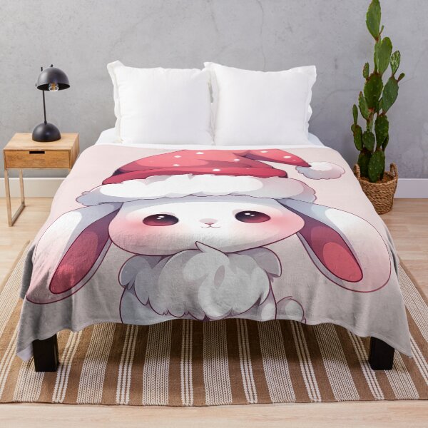 Item preview, cute christmas rabbit designed and sold by MoyuArtStudio.