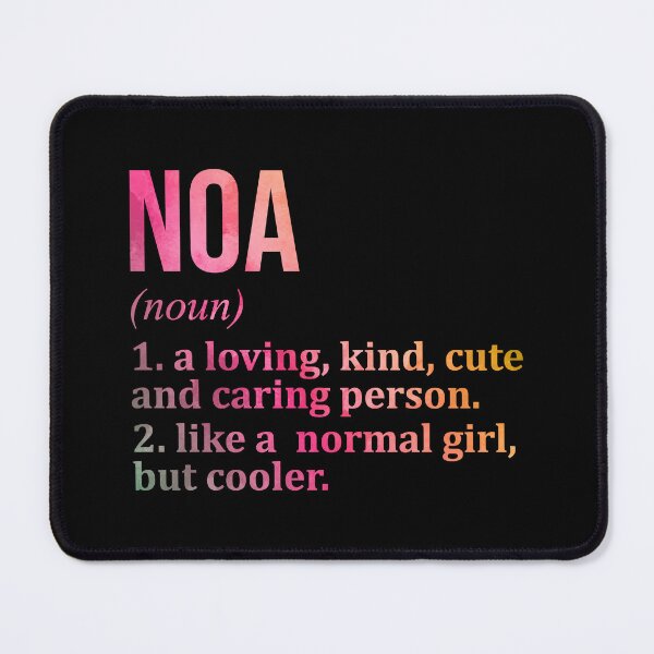 Item preview, Noa Name Definition in Watercolor designed and sold by XCIV.