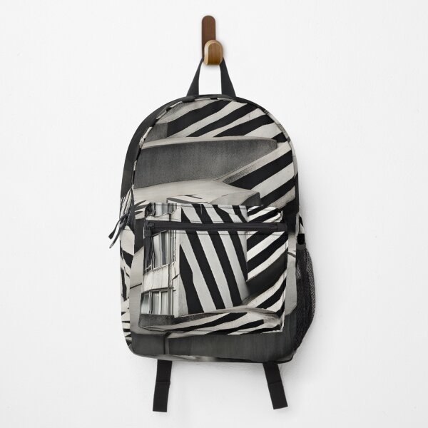 Item preview, Concrete brutalism building with dazzle camouflage  designed and sold by patterncrow.