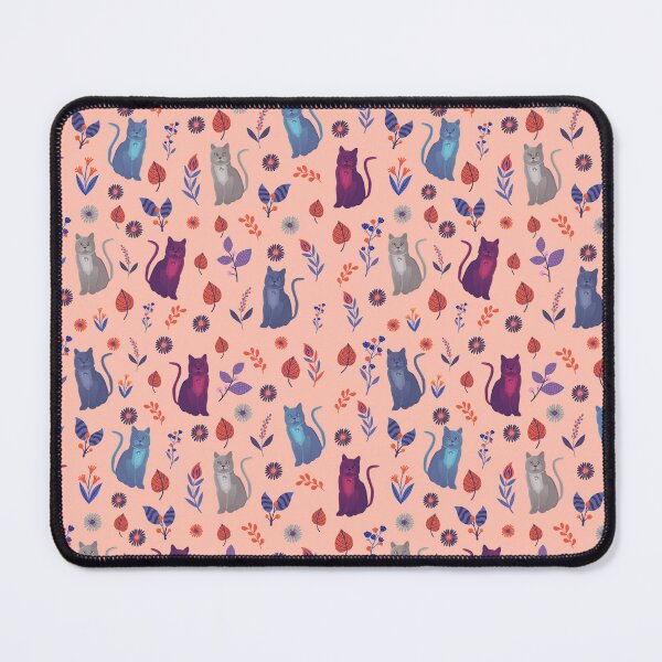 Item preview, Istanbul Cats - Orange Purple Blue Pattern designed and sold by ColorWander.
