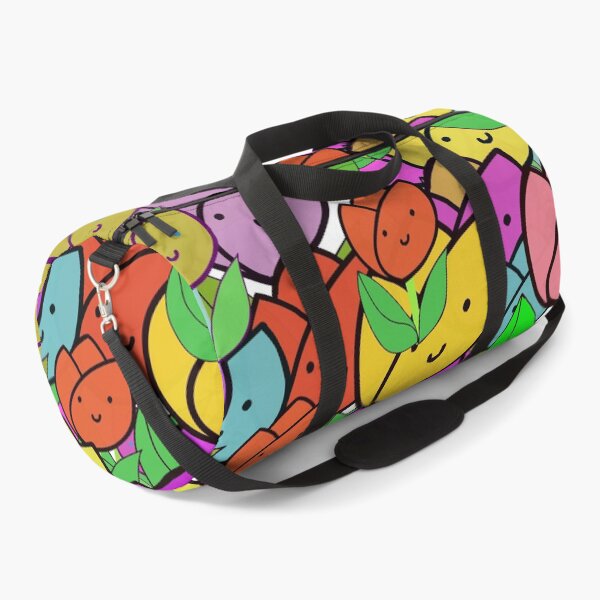 Item preview, Bright and Colorful Kawaii Tulips Pattern designed and sold by Victoria Rose.