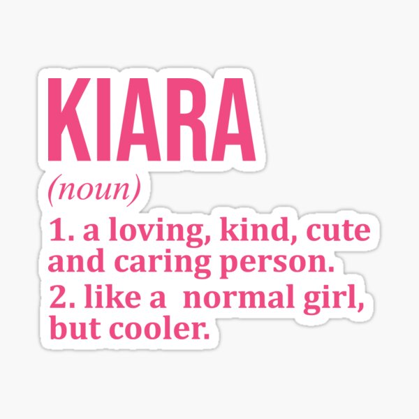 Item preview, Kiara Name Definition for Women designed and sold by XCIV.