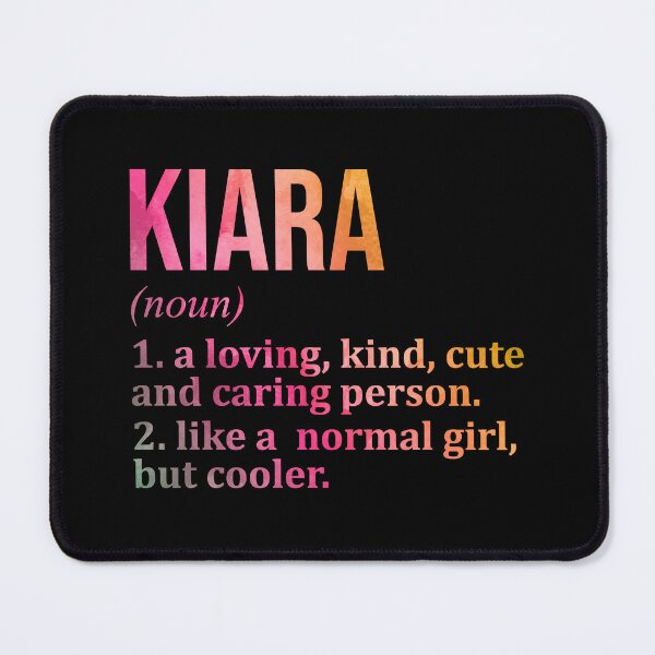 Item preview, Kiara Name Definition in Watercolor designed and sold by XCIV.