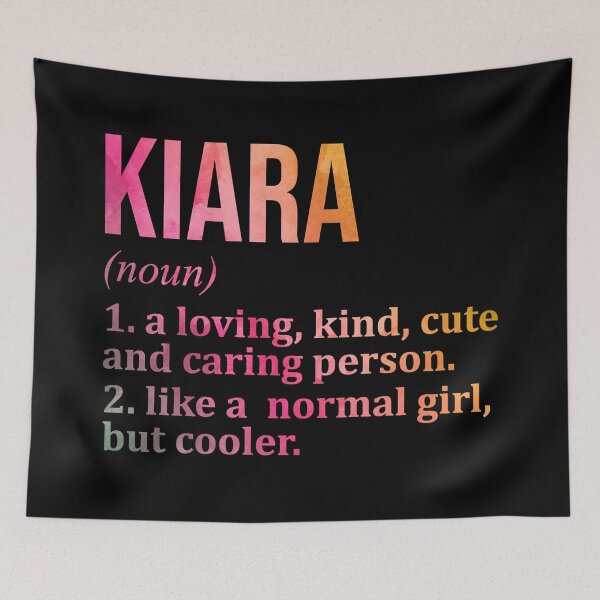 Item preview, Kiara Name Definition in Watercolor designed and sold by XCIV.