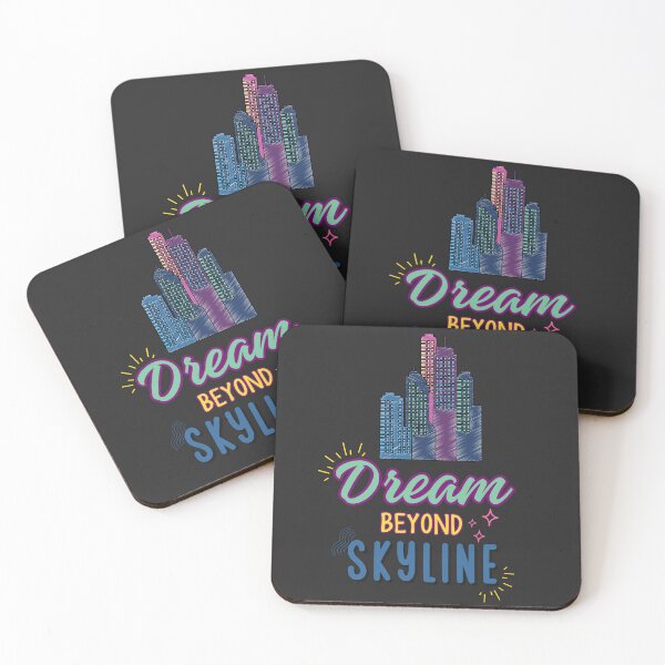 Item preview, dream beyond skyline inspirational quotes designed and sold by PerfectTees03.