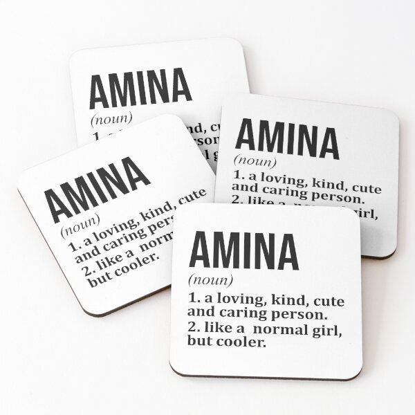 Item preview, Amina Name Definition designed and sold by XCIV.