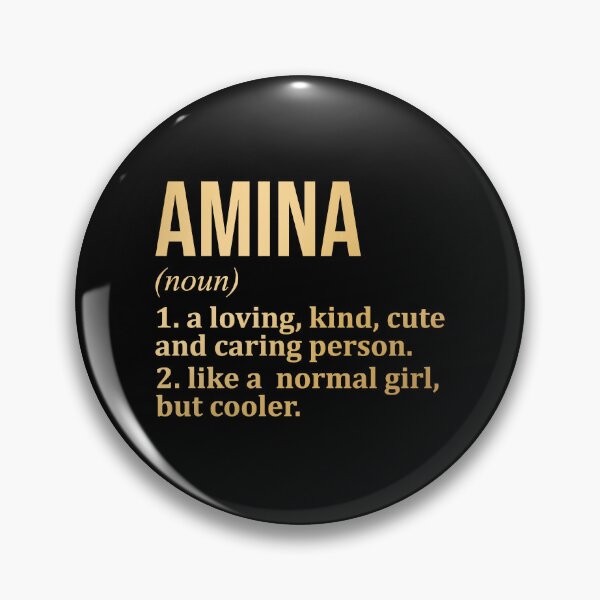 Item preview, Definición del nombre Amina en oro designed and sold by XCIV.