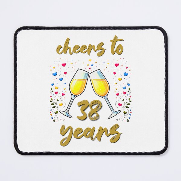 Item preview, Cheers to 38 years Anniversary Celebrating designed and sold by 4TeeToo.