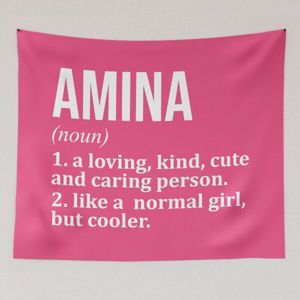 Item preview, Amina Name Definition for Women designed and sold by XCIV.
