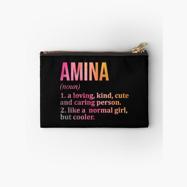 Item preview, Amina Name Definition in Watercolor designed and sold by XCIV.