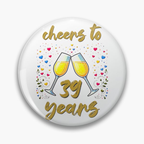 Item preview, Cheers to 39 years Anniversary Celebrating designed and sold by 4TeeToo.