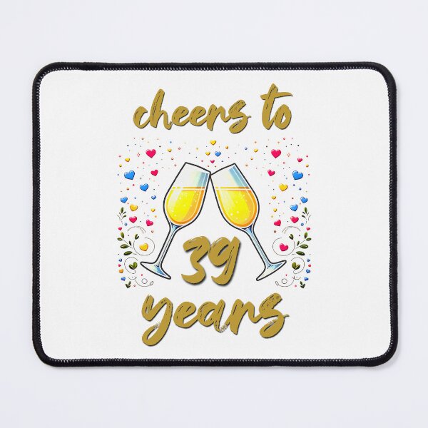 Item preview, Cheers to 39 years Anniversary Celebrating designed and sold by 4TeeToo.
