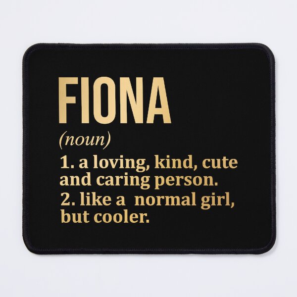 Item preview, Fiona Name Definition in Gold designed and sold by XCIV.