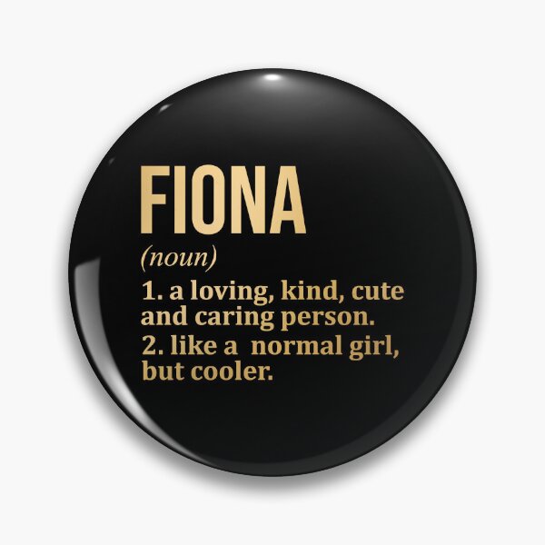 Artikelvorschau, Fiona-Namensdefinition in Gold entworfen und verkauft von XCIV.
