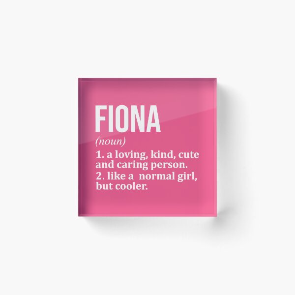 Item preview, Fiona Name Definition for Women designed and sold by XCIV.