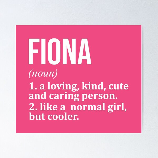 Item preview, Fiona Name Definition for Women designed and sold by XCIV.