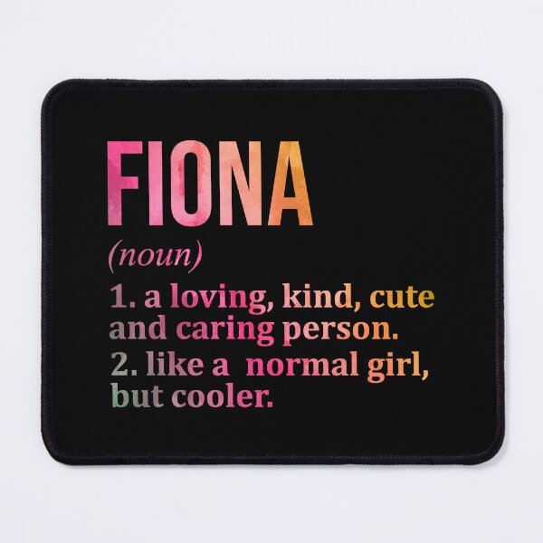 Item preview, Fiona Name Definition in Watercolor designed and sold by XCIV.
