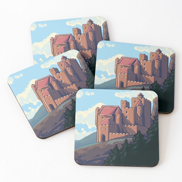 Item preview, Pixel Art - Castle in Daylight designed and sold by OLHA VOLKOVA.