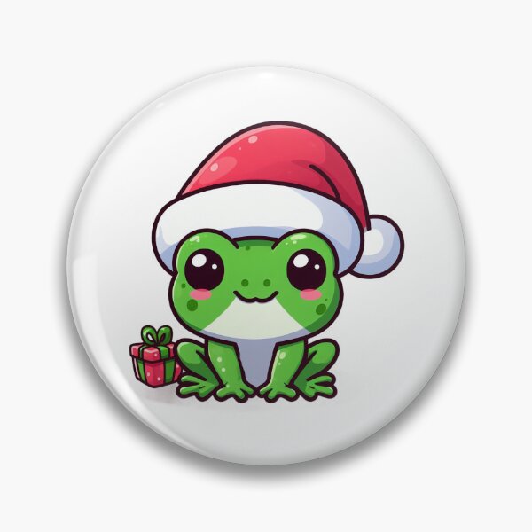 Item preview, Cute froggy in santa hat designed and sold by Wxjtecki.