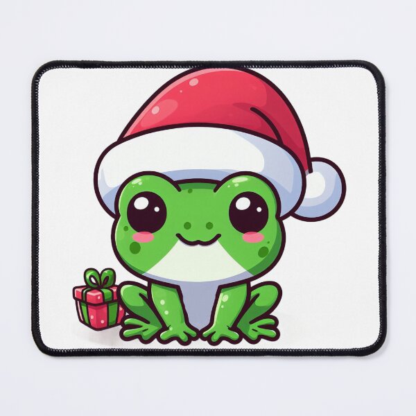 Item preview, Cute froggy in santa hat designed and sold by Wxjtecki.